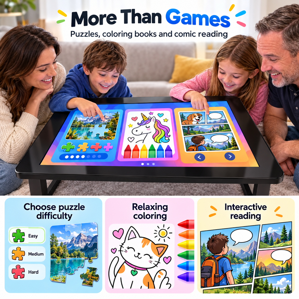 ✨Digital Game Board with 50 Games