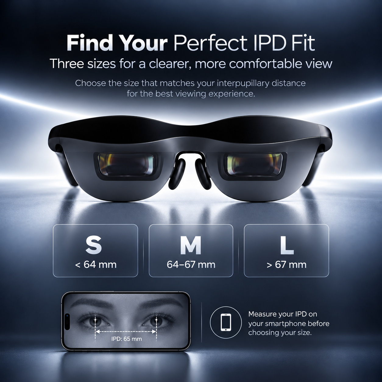 VisionPro X1™ XR Display Glasses | 267" Cinematic Screen With Spatial Sound