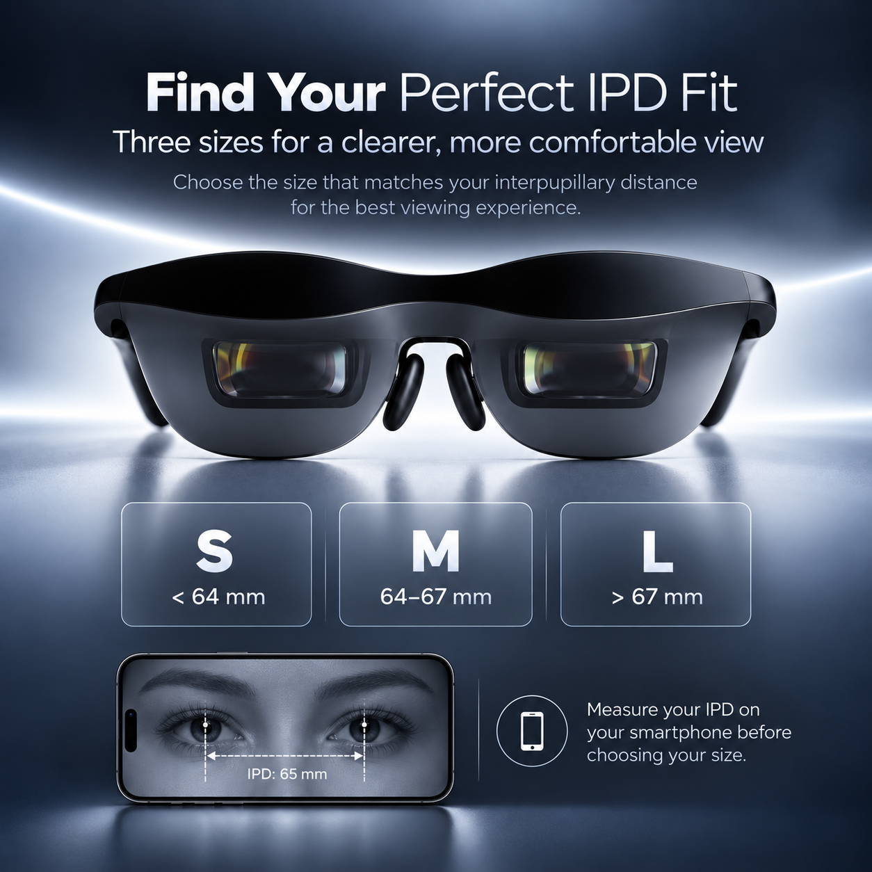 VisionPro X1™ XR Display Glasses | 267" Cinematic Screen With Spatial Sound