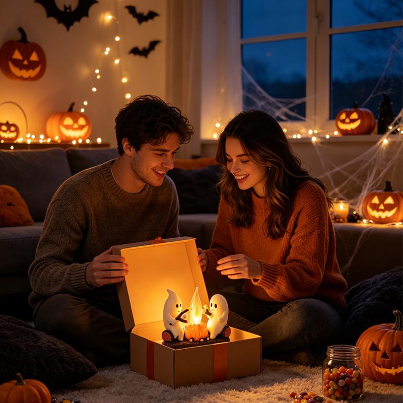 Ghost Campfire Night Light,2026 Ghost Campfire Flickering Nightlight, 3D LED Small Faux Campfire Night Light, Funny Halloween Nightlight Indoor Decorations, Spooky Halloween Decor, Halloween Party Decorations, Halloween Gift Ghost Campfire Night Light,2026 Ghost Campfire Flickering Nightlight, 3D LED Small Faux Campfire Night Light, Funny Halloween Nightlight Indoor Decorations, Spooky Halloween Decor, Halloween Party Decorations, Halloween Gift