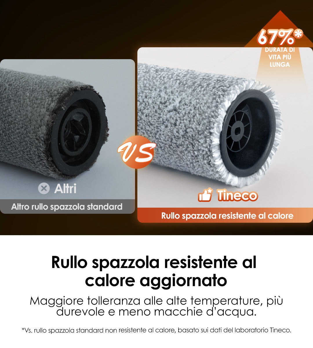 Il serbatoio dell'acqua pulita, riposizionato, si distingue per la sua ergonomia ottimale: &egrave; facilmente accessibile e pu&ograve; essere riempito comodamente a mano, senza dover spostare l'apparecchio. La capacit&agrave; di 1 litro &egrave; inoltre sufficiente per lavori di pulizia pi&ugrave; lunghi.
