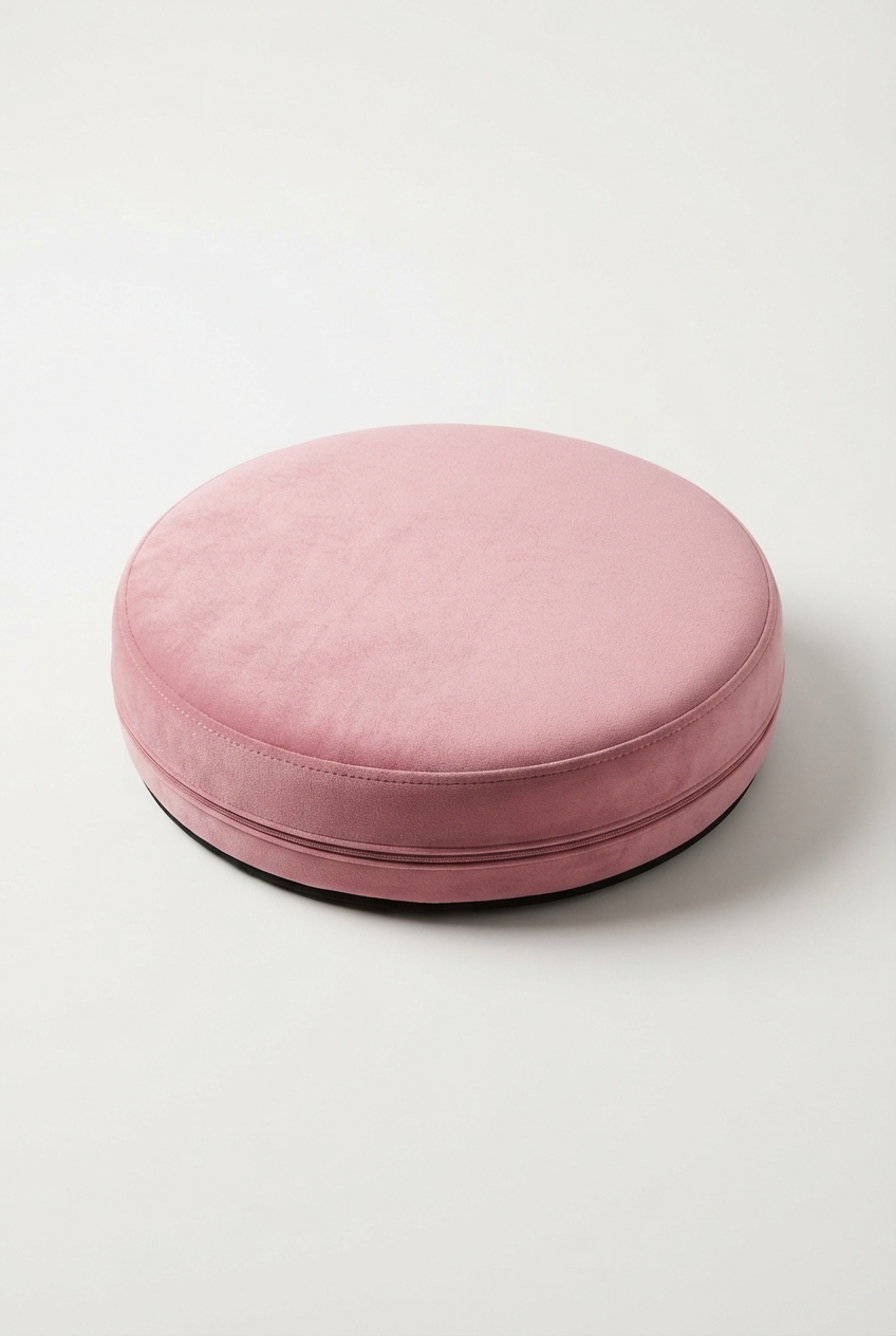 Round vanity stool cushion cover