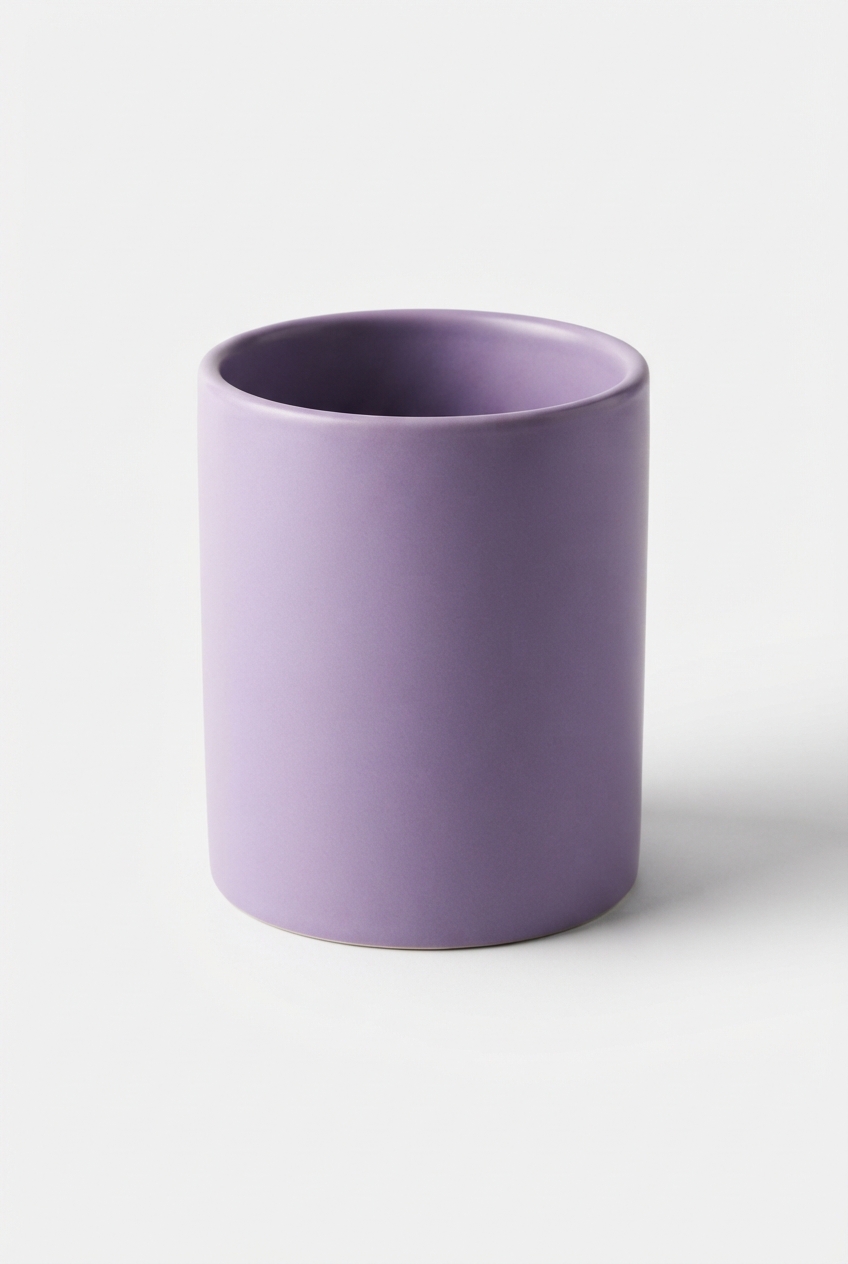 Ceramic makeup brush holder cup for vanity
