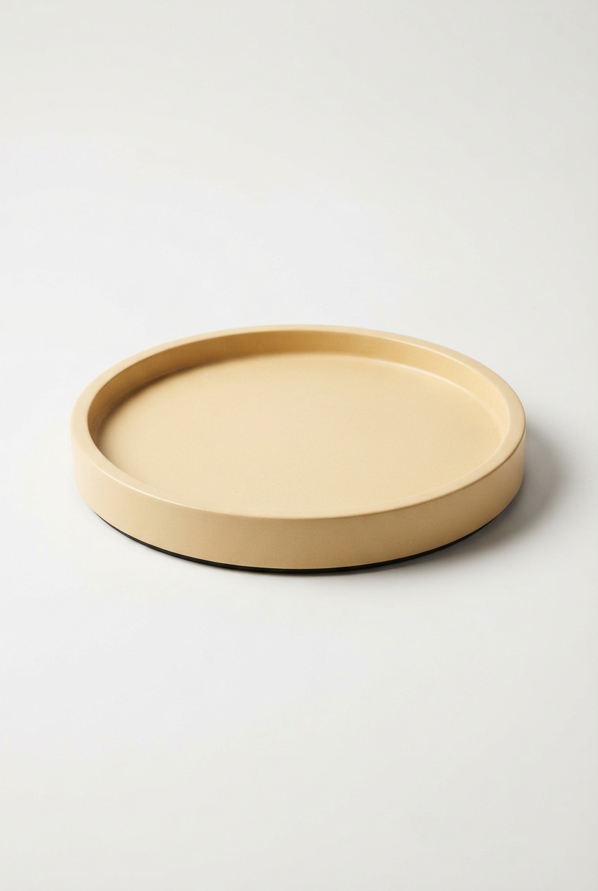 Round perfume display tray for dresser