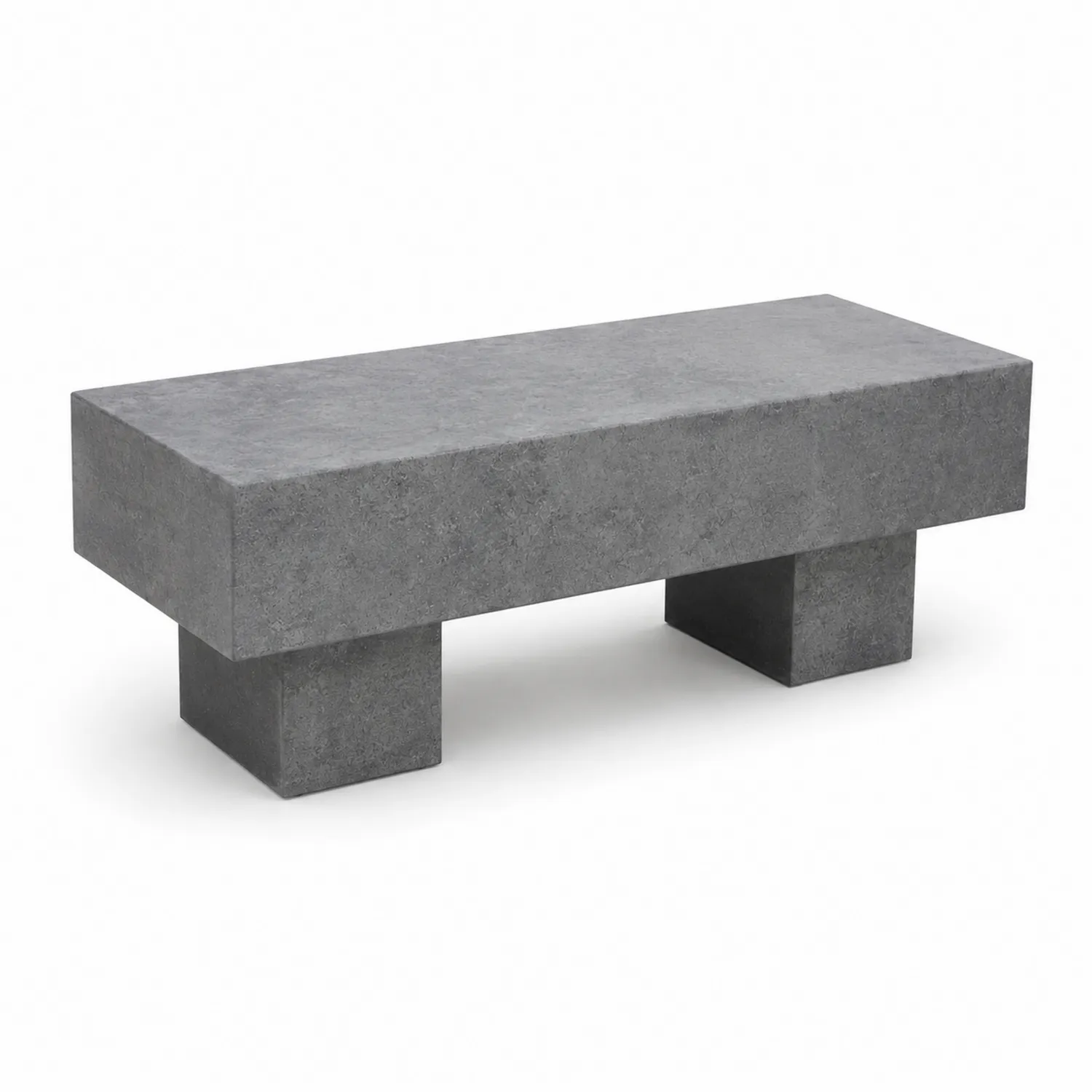Rechteckiger Couchtisch in Betonoptik Grau 120x40x35 cm-Dorviorae