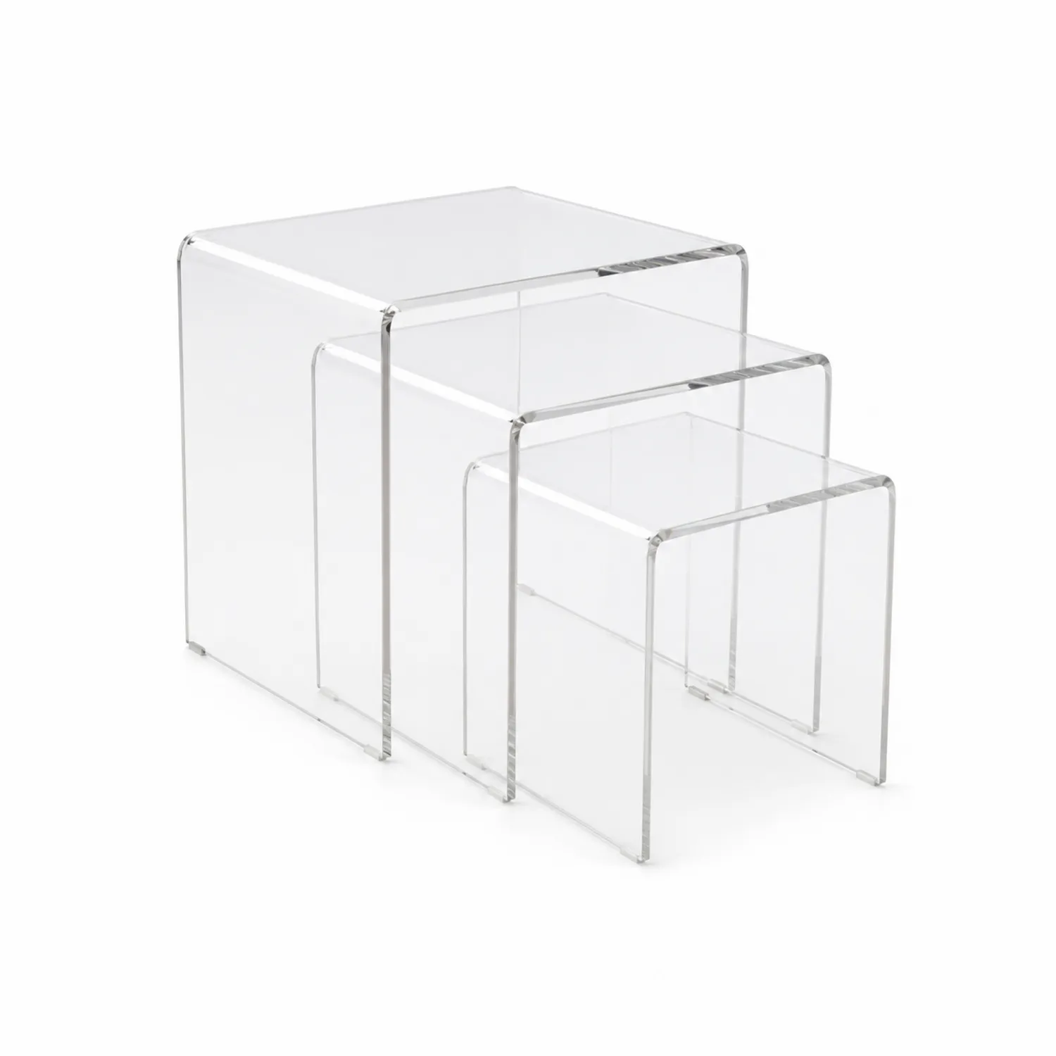 Acryl Nesting-Tisch Set Klar-Dorviorae