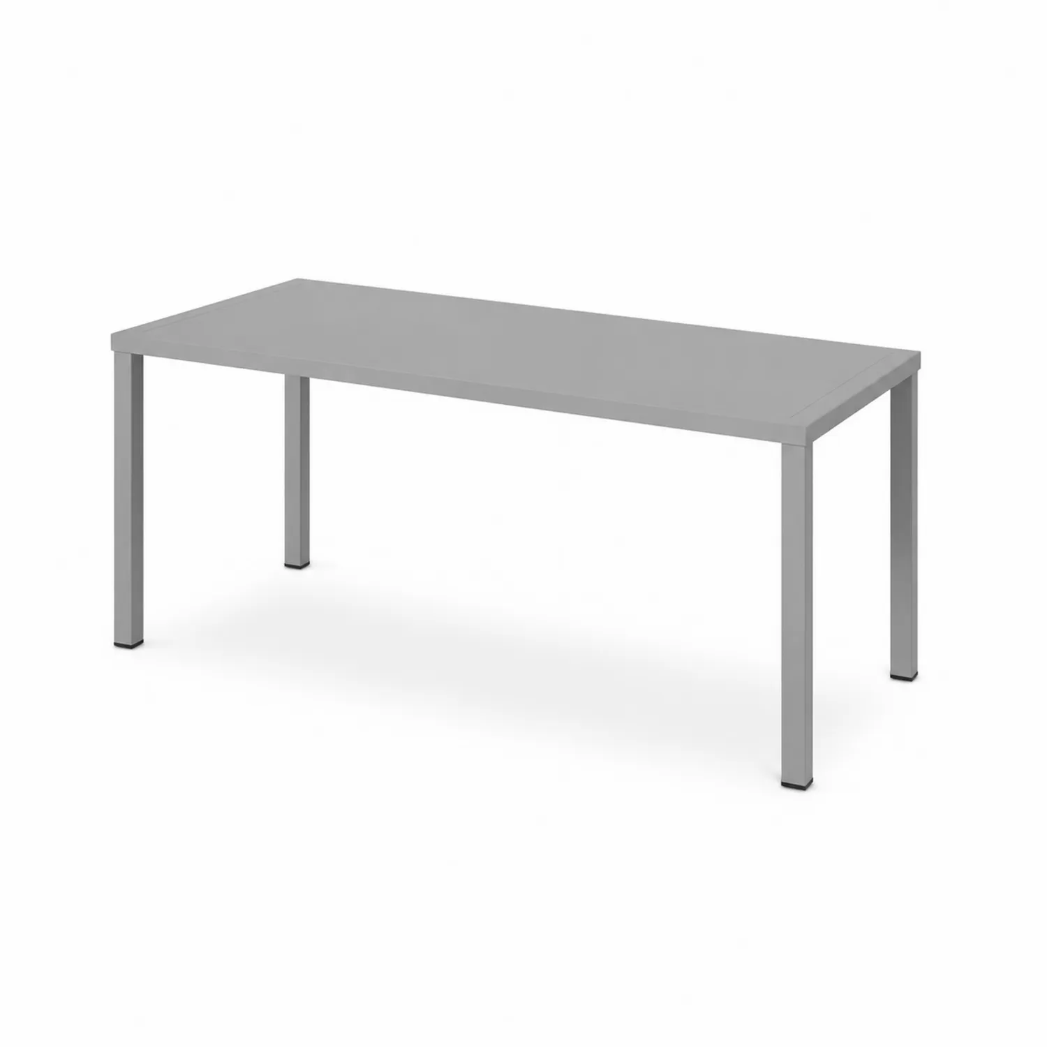 Rechteckiger Tisch Metall Grau 200x90x75 cm-Dorviorae