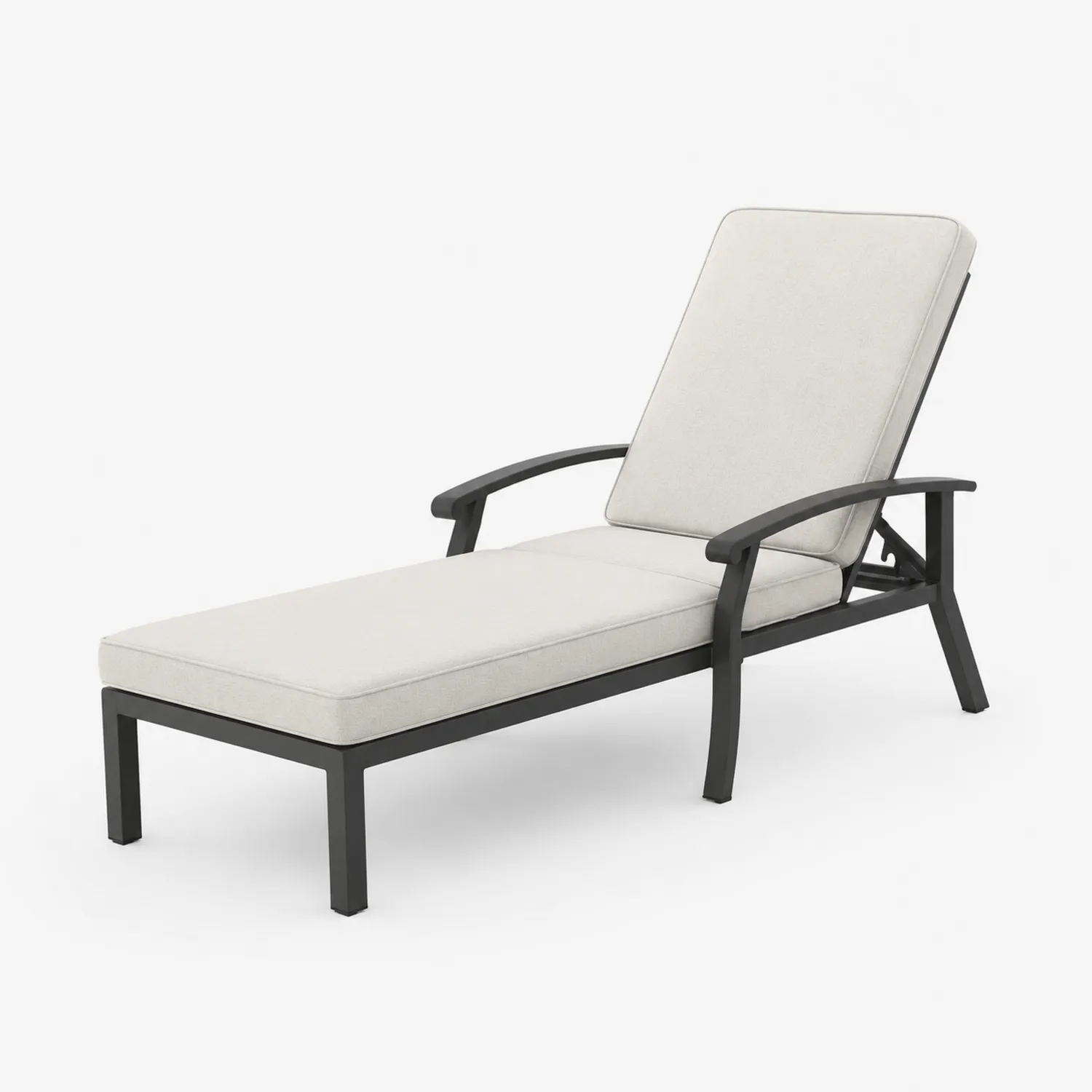 Outdoor Liegestuhl Aluminium Beige-Dorviorae