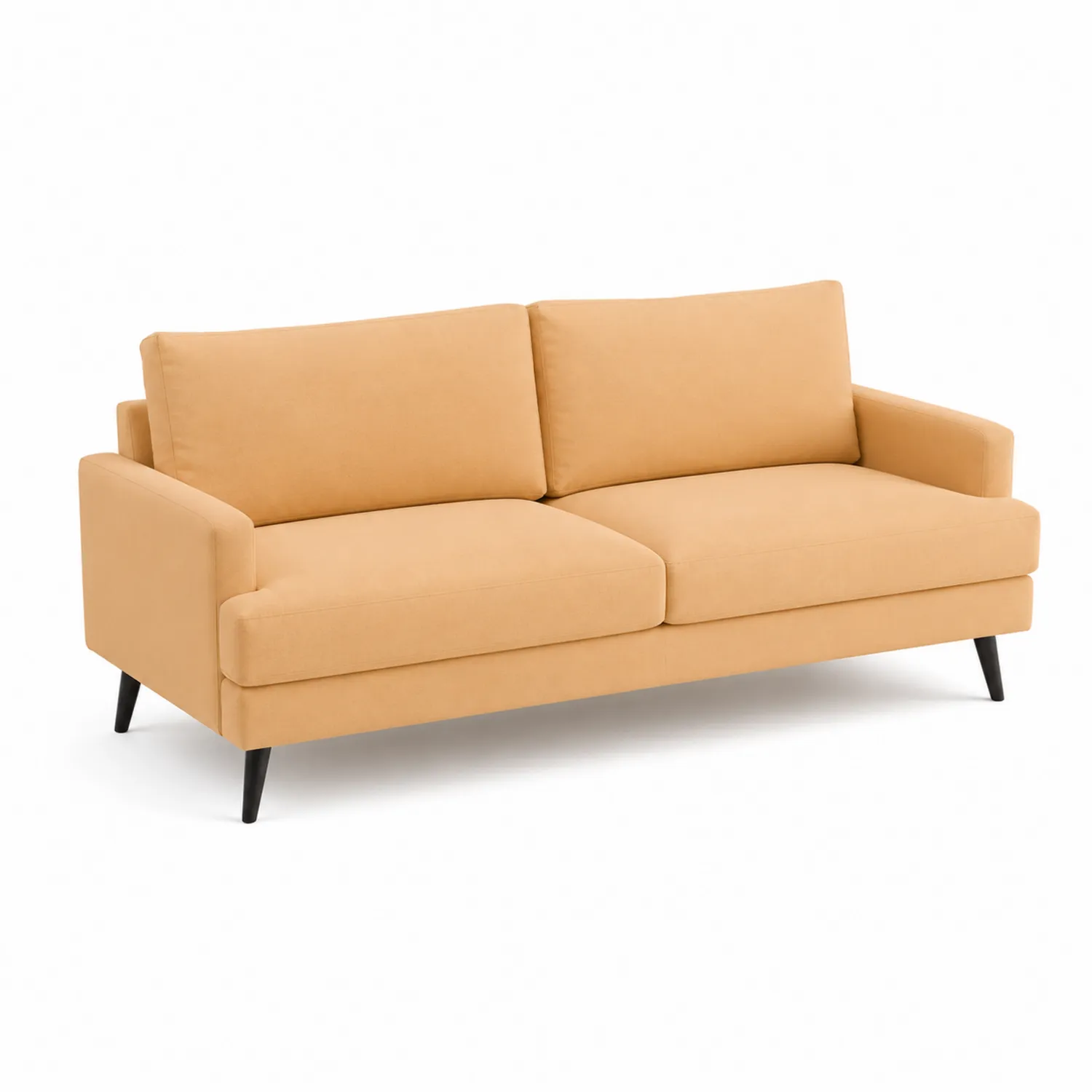 2-Sitzer Sofa Stoff 180 cm Gelb-Dorviorae