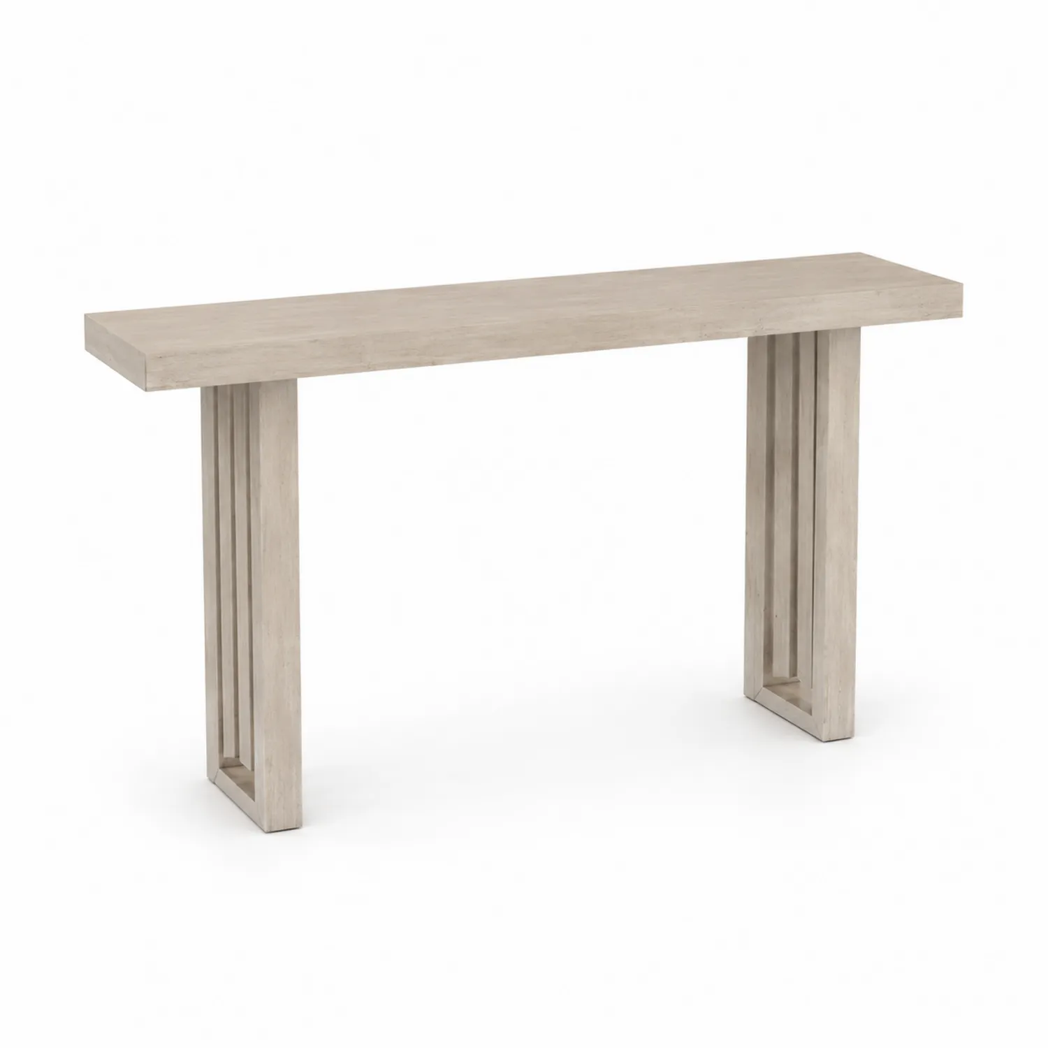 Konsolentisch aus Holz 120x30x80cm Hellbraun-Dorviorae