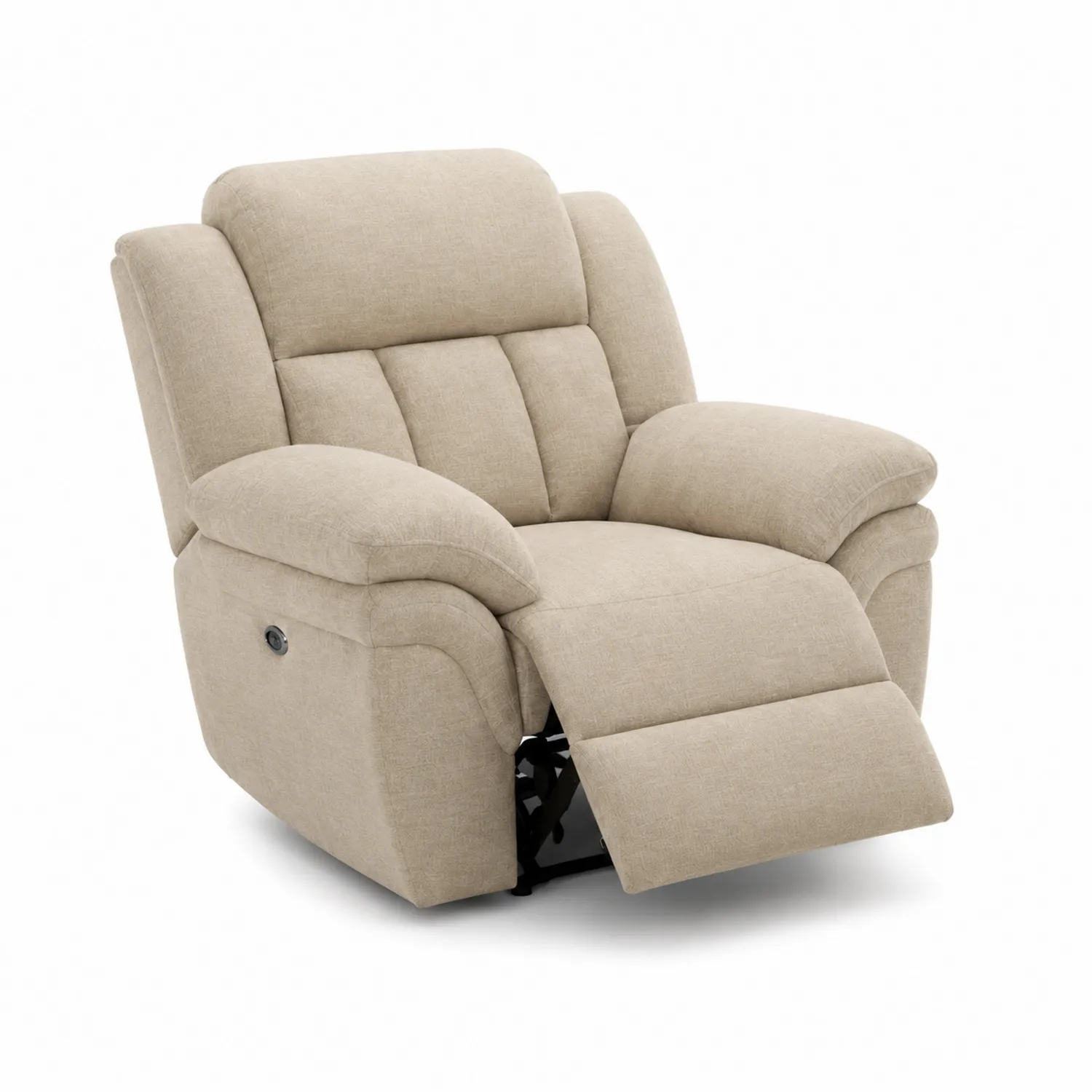 Sessel aus Polyestergewebe mit verstellbarer Rückenlehne Beige-Dorviorae