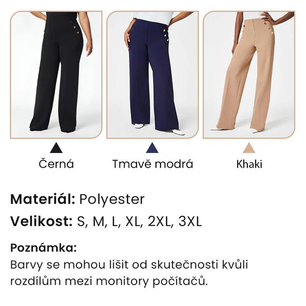 🔥 Dámske nohavice Plus Size s vysokým priehlavkom a širokými nohavicami