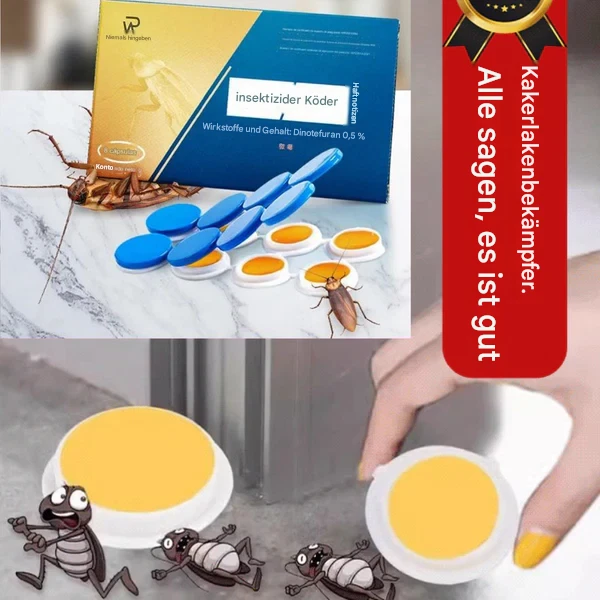 💥【35% Rabatt】【5 Schachteln/40 Stück】Starker Gelkleber, tötet Kakerlaken effektiv ab