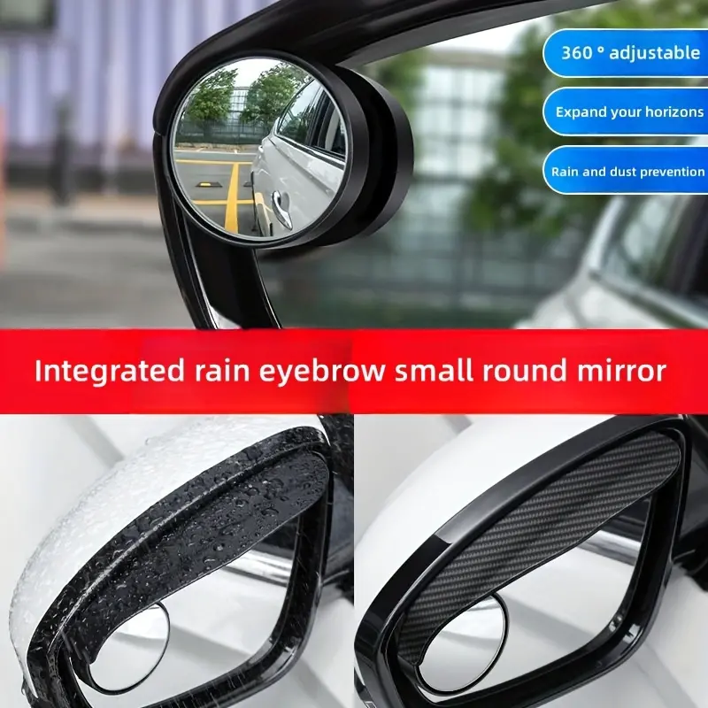 😍🚗👍Oglinda retrovizoare cu inversare pentru mașină, oglindă rotundă mică, reglabilă la 360 de grade