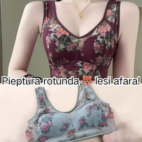 💥【Pachet de 6】[L-6XL]Sutien push-up de înaltă calitate, sutien din mătase rece și confortab