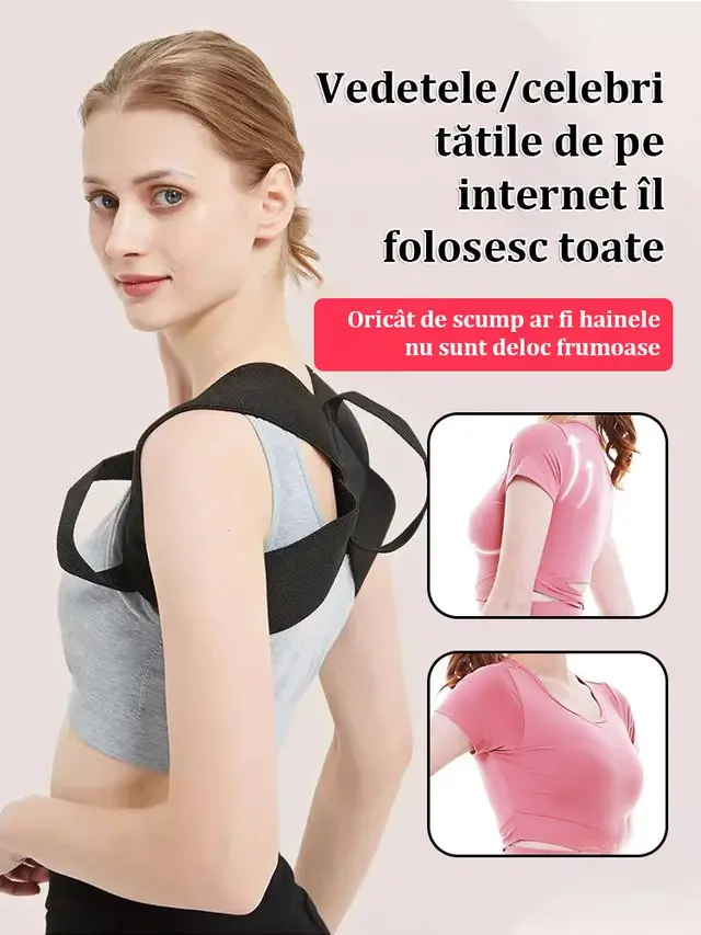 🔥Cumpără 1 primești 1 gratis🔥【Secretul siluetei vedetelor】Curea nouă pentru corectarea cocoșului--Transformă-ți postura și redescoperă încrederea în tine!