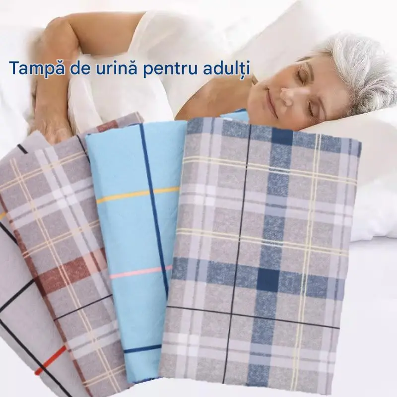 🛌[✨Cumpără 1 Primește 1 gratuit✨]🛌Adult lavabil cu 4 straturi și tampon de îngrijire a scutecelor respirabil