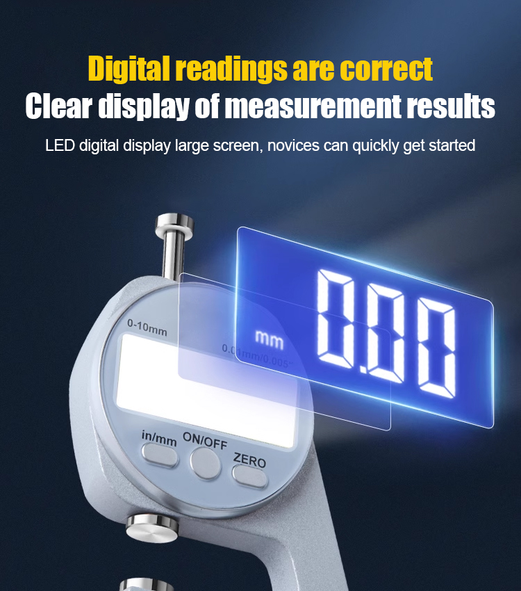 🧑‍🔧📏Afișaj digital pentru măsurarea grosimii