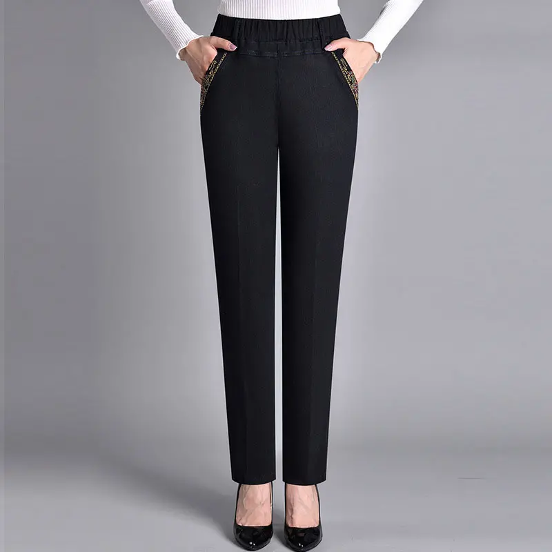 【30% OFF】🔥【XL-5XL】Toamna 2026, blugi casual, drepti, elastici, pentru femei
