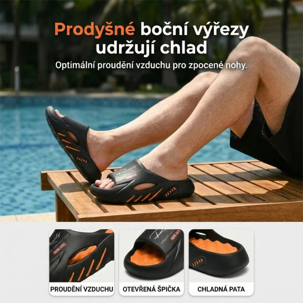 🔥 Protišmykové šľapky v tvare obláčika s hrubou podrážkou 🏖️🌊