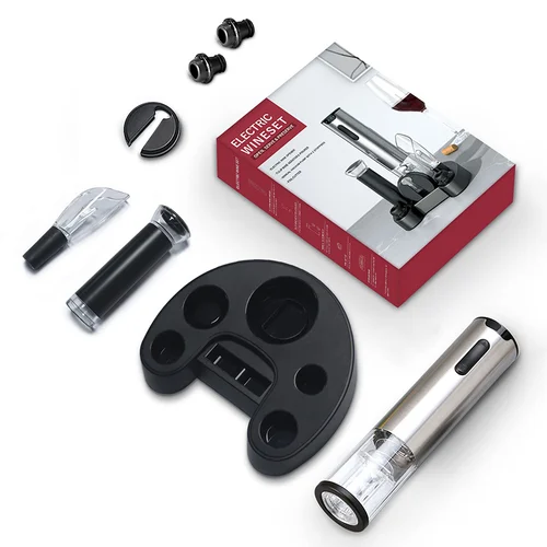 🍷 E set de deschizătoare electrice de vinuri -【Cadoul perfect pentru orice ocazie】 Un cadou minunat pentru orice iubitor de vin din viața ta