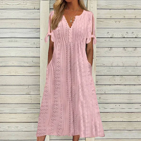 🏆【Najpredávanejšie produkty】[S-5XL]👗Jednoduché a pekné jednofarebné šaty