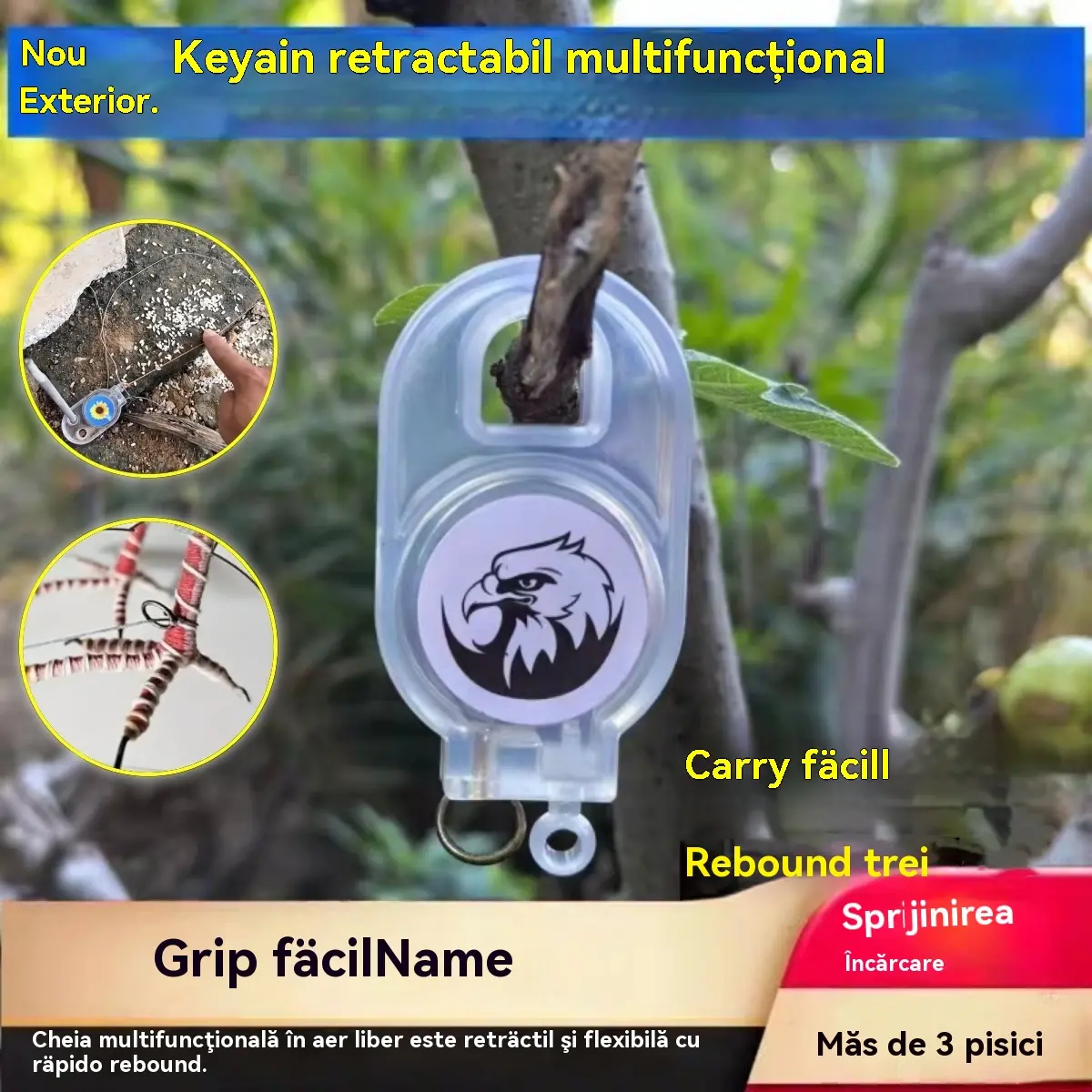 【30%OFF】🐓🐦🔥【Cumpără 3, primești 3 gratis】Capcană cu arc pentru exterior, capcană cu autoblocare de înaltă sensibilitate