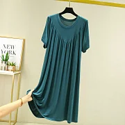 ⚡🔥🔥Rochie de pijama lentă, moale și confortabilă, cu mâneci scurte