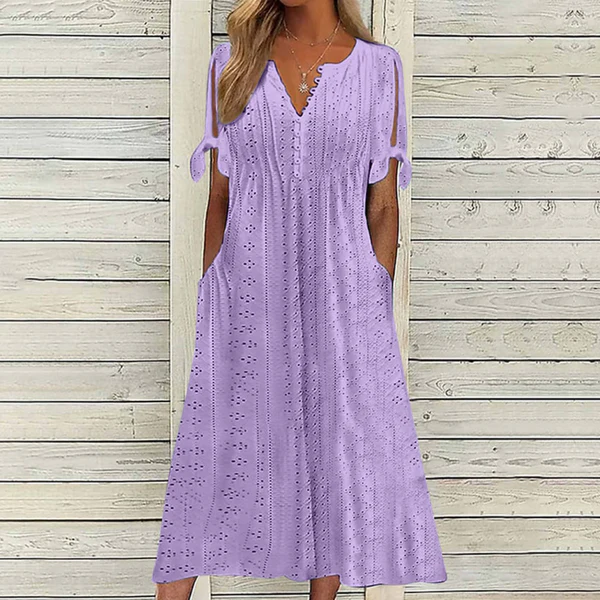 🏆【Najpredávanejšie produkty】[S-5XL]👗Jednoduché a pekné jednofarebné šaty