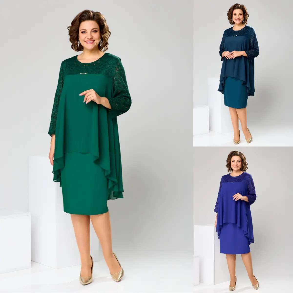 🍑😍【S-5XL】Rochie fermecătoare de primăvară de mărime mare💖