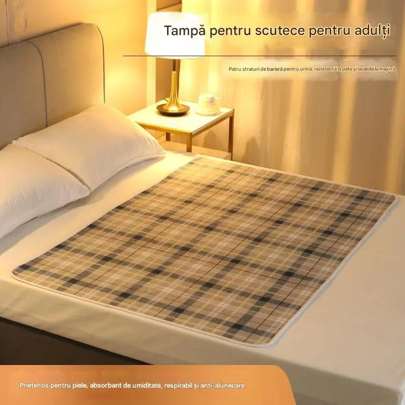 🛌[✨Cumpără 1 Primește 1 gratuit✨]🛌Adult lavabil cu 4 straturi și tampon de îngrijire a scutecelor respirabil