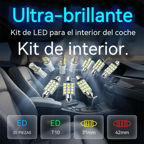 👍👍 1 set de 20 de bucăți: pachet de 20 de lumini auto LED (comune pentru toate modelele)