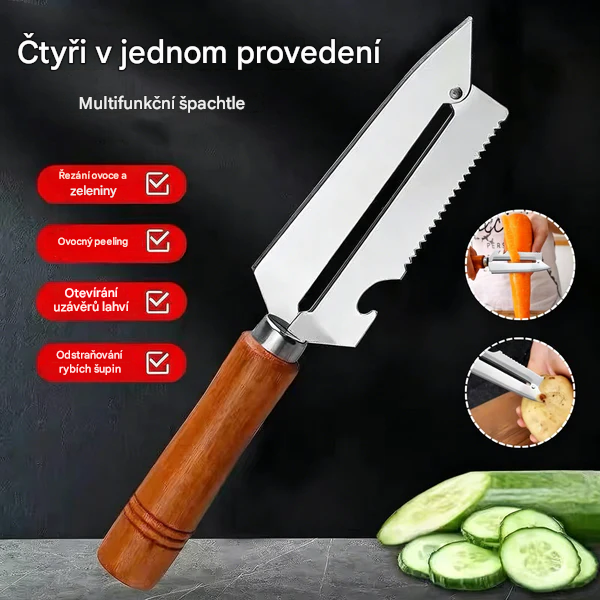 🥕 Kupte 1, 1 dostanete zdarma! ✨ Multifunkční kuchyňská škrabka: Vyrobená z nerezavějící oceli s ergonomickou rukojetí, ideální na ovoce, zeleninu a maso 🔪