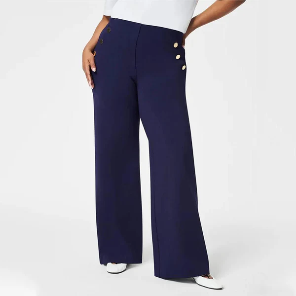 🔥 Dámske nohavice Plus Size s vysokým priehlavkom a širokými nohavicami