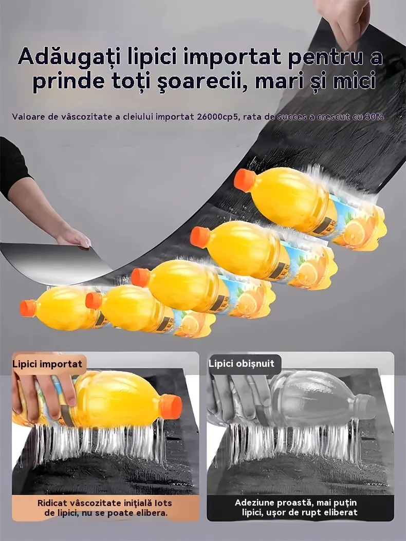 💥💥【5/10 buc】Capcană puternică pentru șoareci, placă adezivă pentru șoareci【120*28cm】