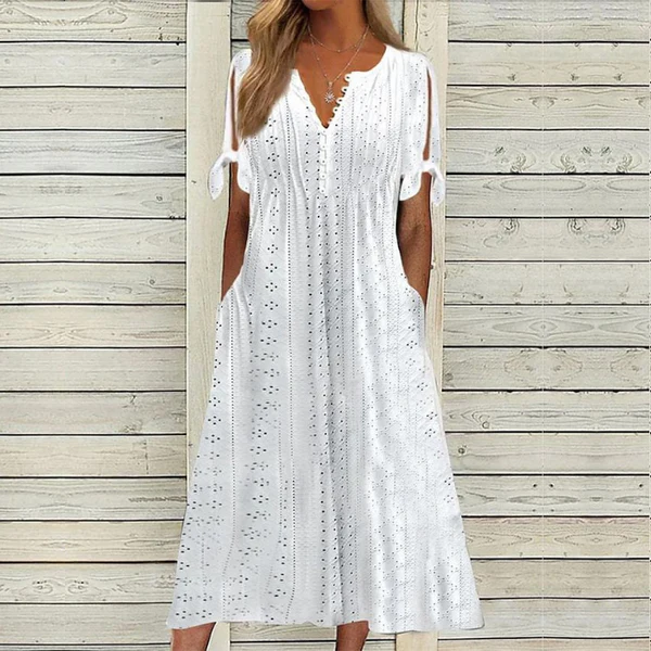 🏆【Najpredávanejšie produkty】[S-5XL]👗Jednoduché a pekné jednofarebné šaty
