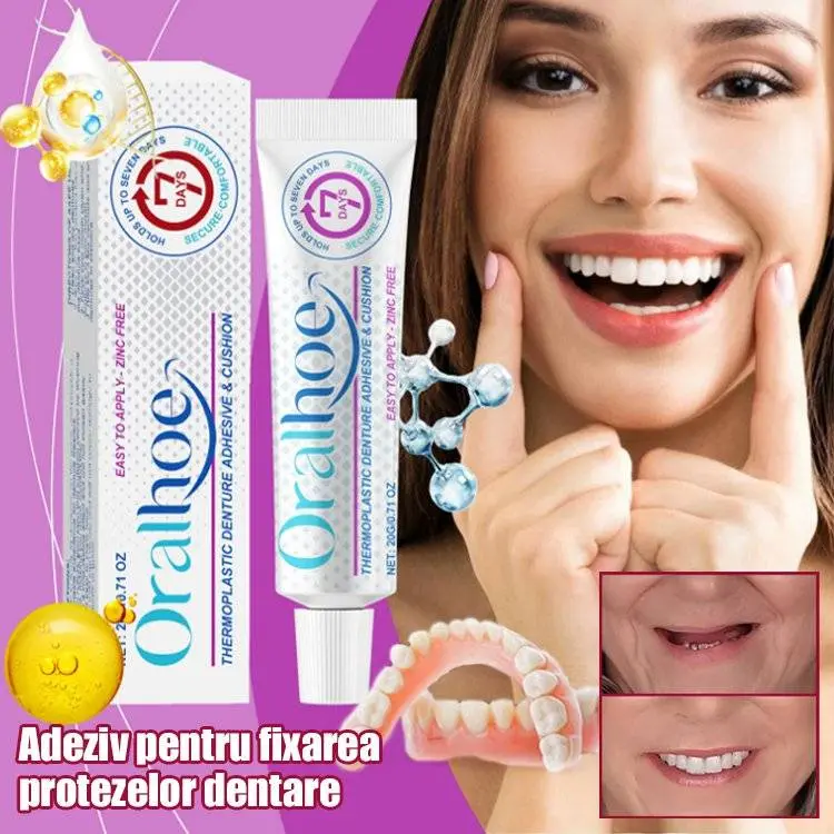 🦷🦷【2 kusy】Termoplastické lepidlo na zubní protézy v potravinářské kvalitě pro větší pohodlí