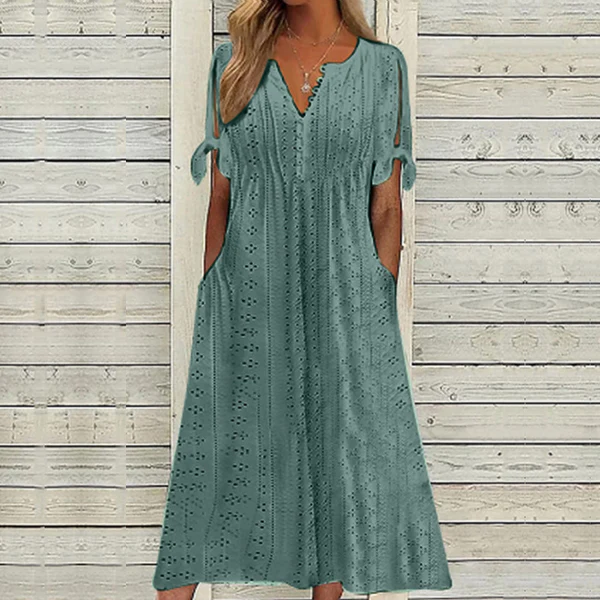 🏆【Najpredávanejšie produkty】[S-5XL]👗Jednoduché a pekné jednofarebné šaty