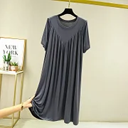 ⚡🔥🔥Rochie de pijama lentă, moale și confortabilă, cu mâneci scurte