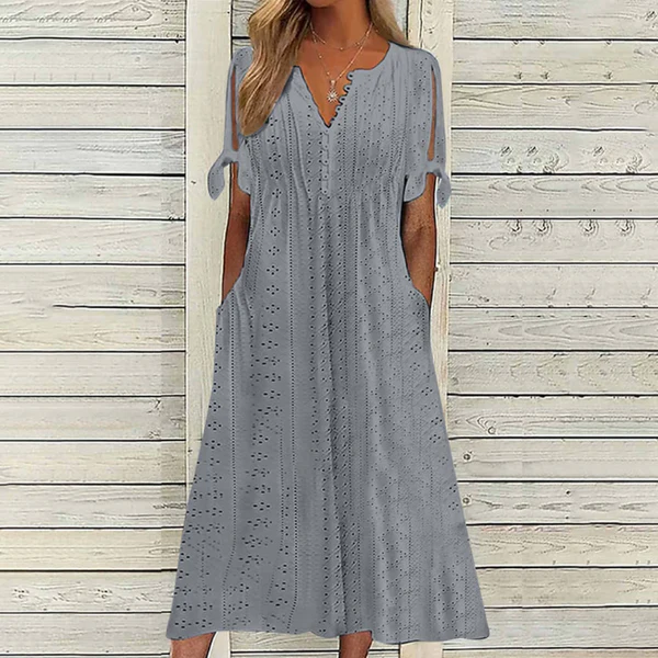🏆【Najpredávanejšie produkty】[S-5XL]👗Jednoduché a pekné jednofarebné šaty