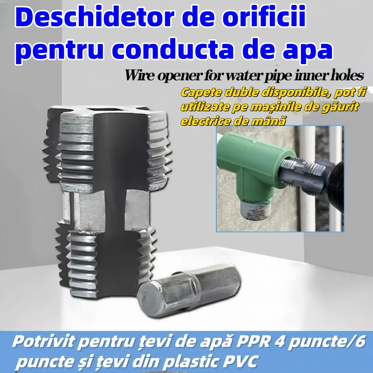 🛠️Instrument de deschidere a sârmei interioare 4 puncte 6 puncte PPR țeavă de apă Instrument de deschidere a țevilor din plastic din PVC