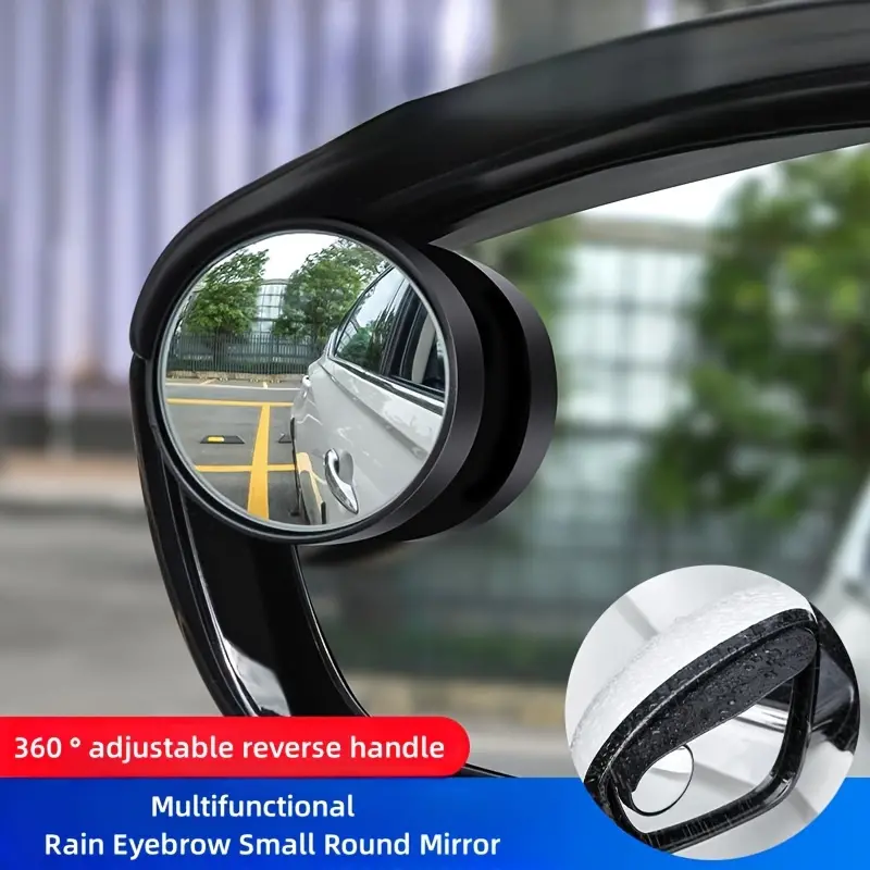 😍🚗👍Oglinda retrovizoare cu inversare pentru mașină, oglindă rotundă mică, reglabilă la 360 de grade