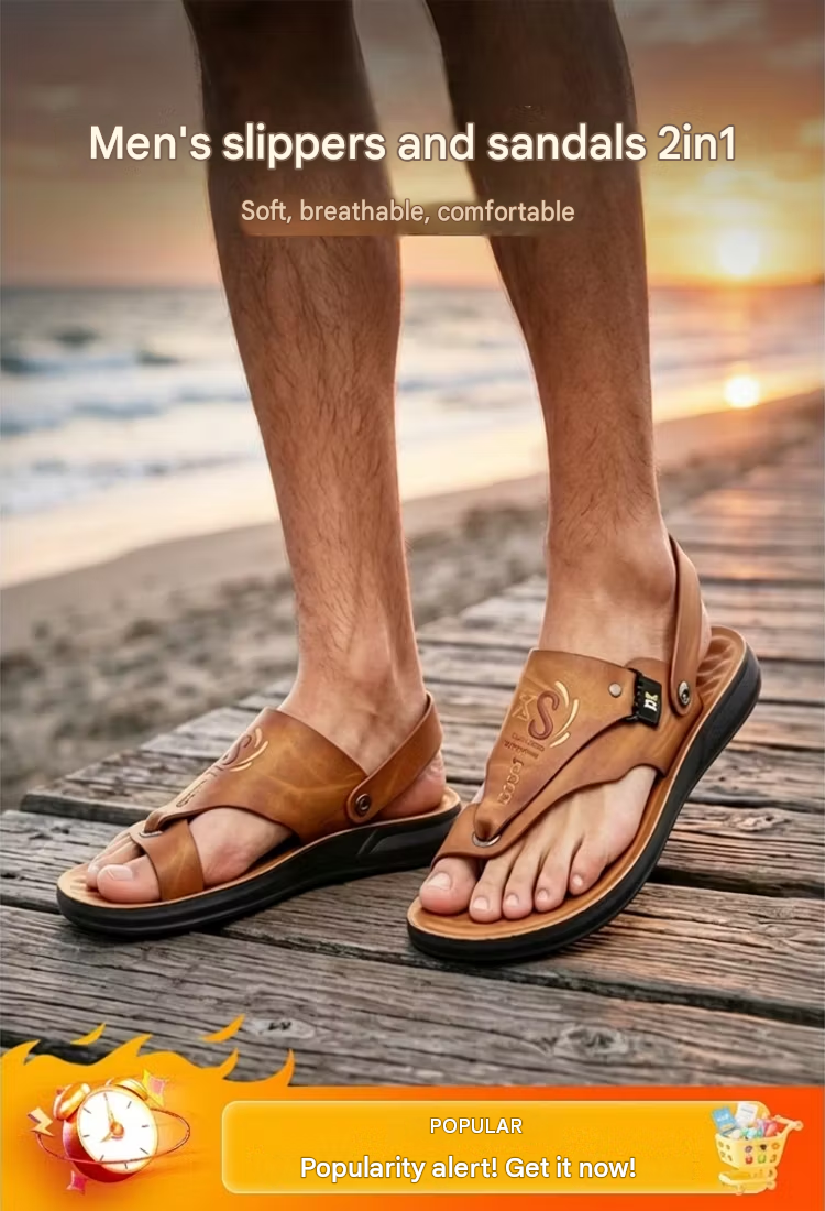 🔥2 in 1 sandals and slippers for men