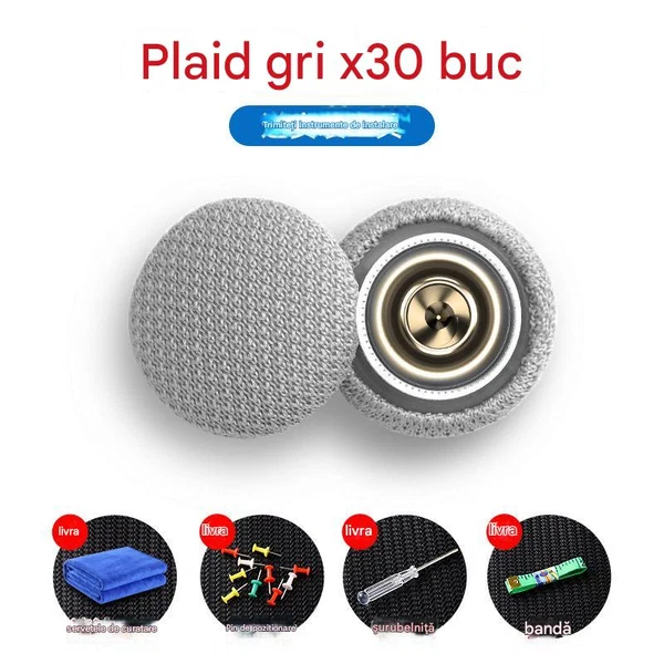 🔥【30 de bucăți】Catarame pentru îndepărtarea pânzei de acoperiș auto (include trusa de scule de instalare)