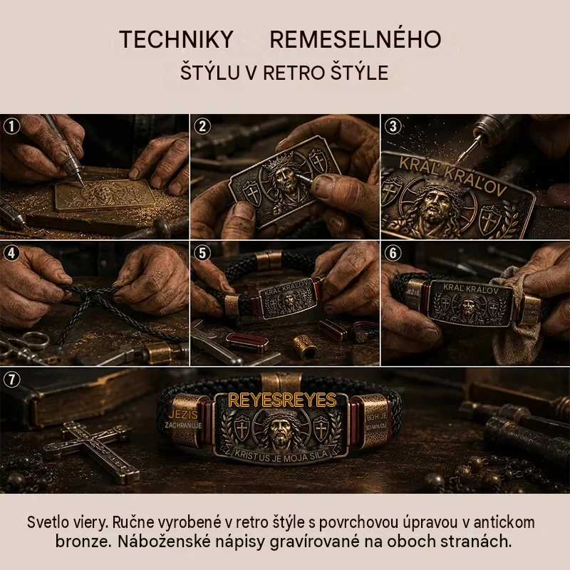 ✨Nastaviteľný kresťanský náramok, neustála pripomienka zachovania viery a nádeje.