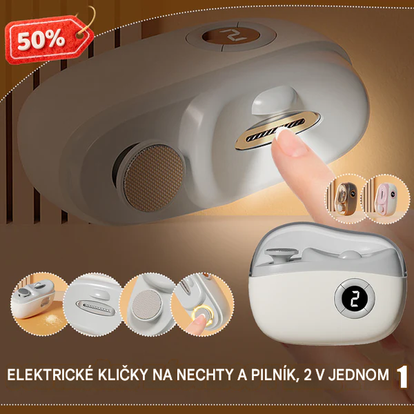 Multifunkčný elektrický pilník na nechty, elektrický klieštik na nechty s ochranou proti privretiu