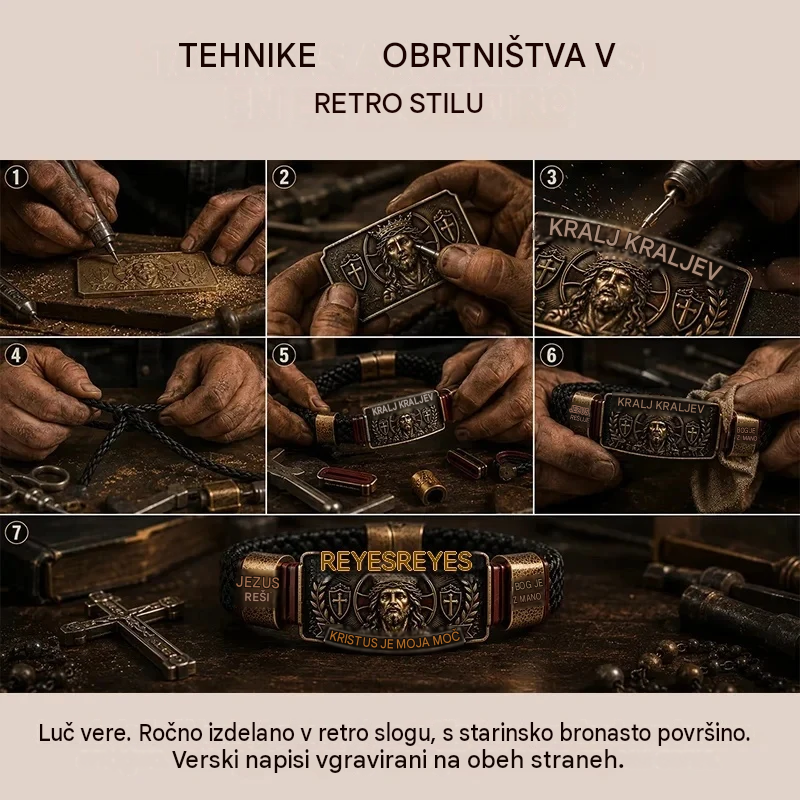 ✨Nastavljiva krščanska zapestnica, stalen opomnik za ohranjanje vere in upanja.