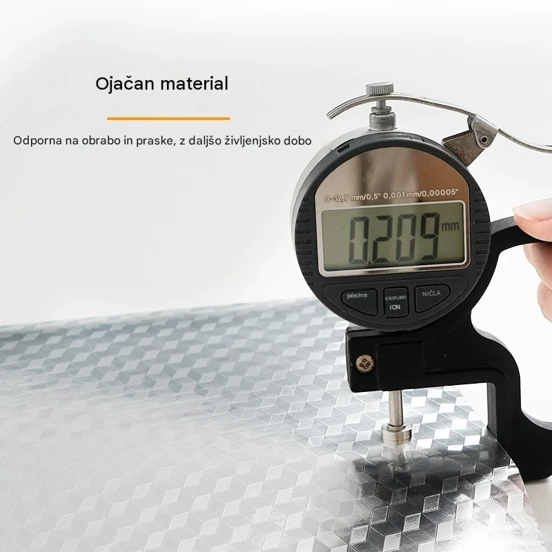 ♨️♨️【40 cm * 12 m】 Odstranljiva samolepilna aluminijasta folija – odporna na maščobo, toploto in enostavna za čiščenje