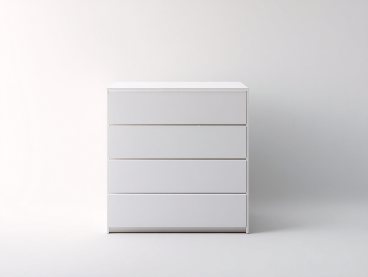 Cómodas madera 4 cajones 80x40x80 cm - blanco - diseño moderno-Jalokahome