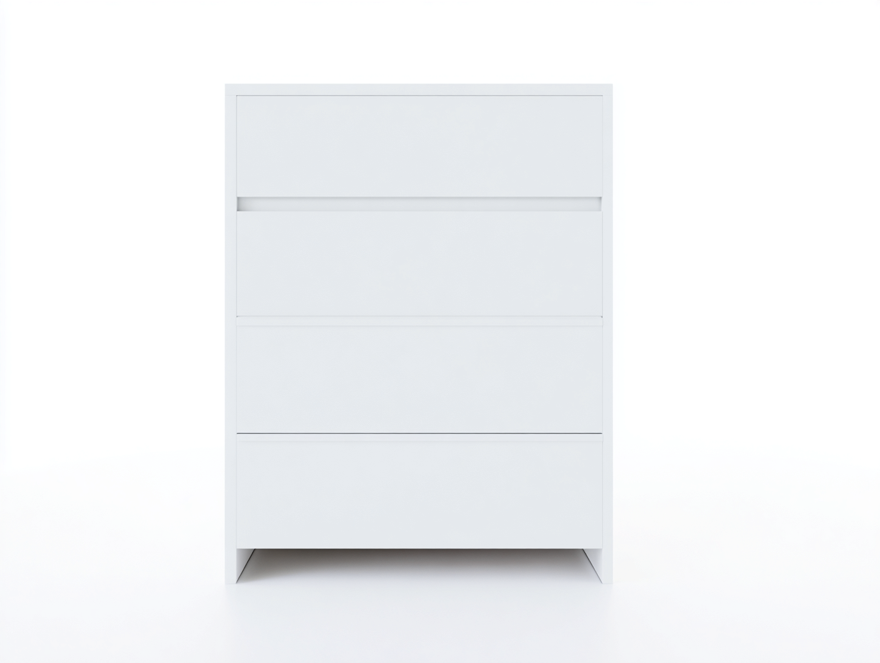 Cómodas 80x40x100 cm madera MDF blanco diseño moderno 4 cajones-Jalokahome